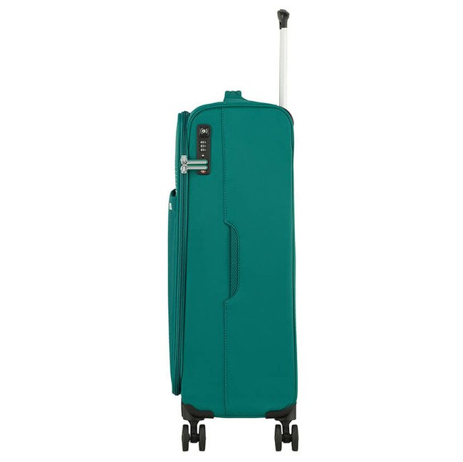 Średnia walizka American Tourister Lite Ray Spinner - forest green
