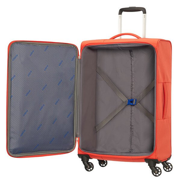 Średnia walizka American Tourister Litewing - rebel orange