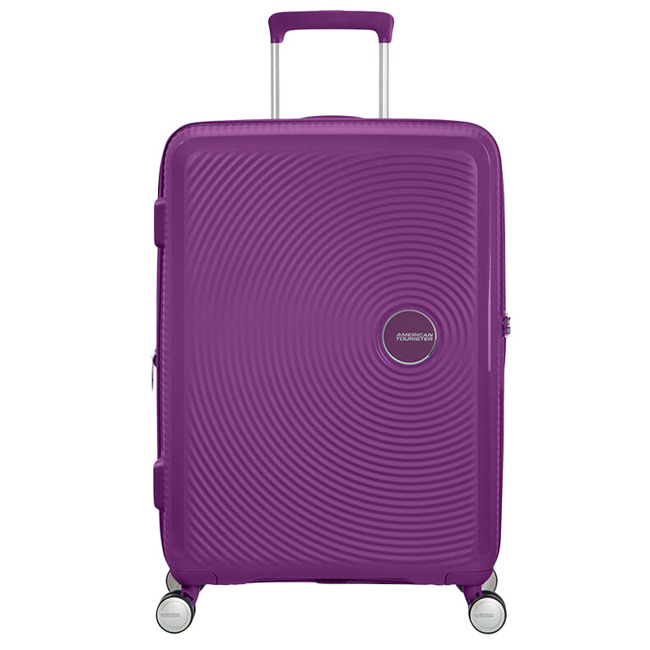 Średnia walizka American Tourister Soundbox - purple orchid