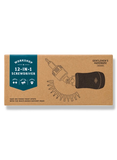 Śrubokręt z wymiennymi bitami Gentlemen's Hardware 12w1 Screwdriver