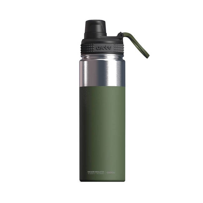 Stalowa butelka termiczna 530 ml Alpine Flask Asobu - green
