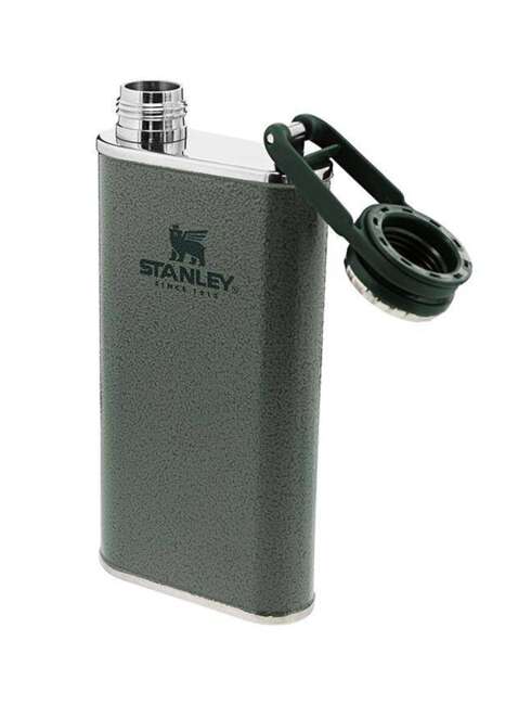 Stalowa piersiówka Stanley Classic Easy Fill Wide Mouth Flask 0,23 l - hammertone green