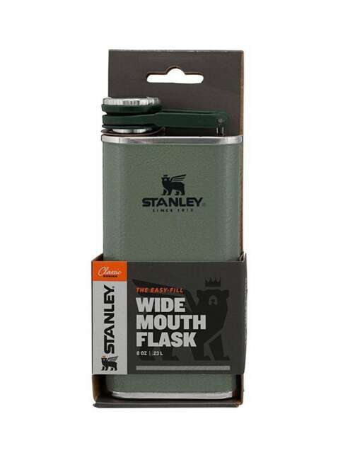 Stalowa piersiówka Stanley Classic Easy Fill Wide Mouth Flask 0,23 l - hammertone green