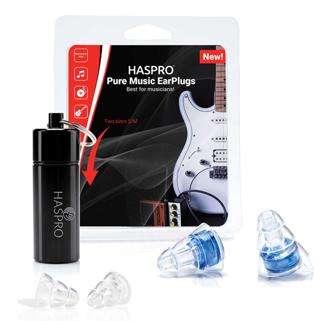 Stopery zatyczki do uszu dla muzyków Haspro Pure Music EarPlugs