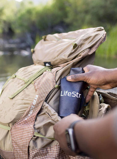 System grawitacyjny do filtracji LifeStraw Peak 3 l - dark mountain grey