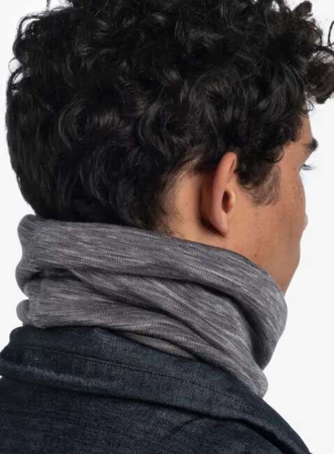 Szal komin Buff Merino Heavyweight Neck Warmer - multistripes fog grey