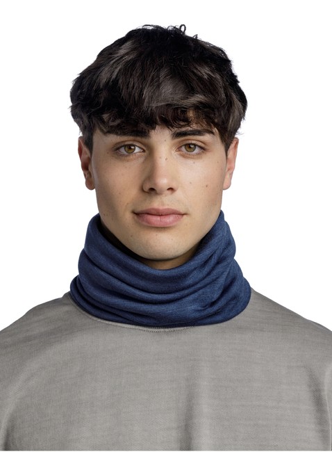 Szal komin Buff Merino Heavyweight Neck Warmer - solid night blue