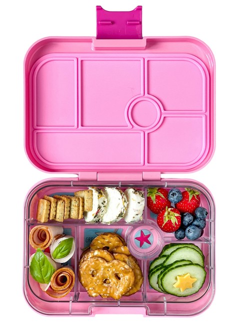 Szczelna średnia śniadaniówka Yumbox Original - power pink / mermaid tray