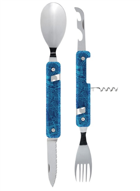 Sztućce Akinod Multifunction Cutlery 13H25 - downtown blue