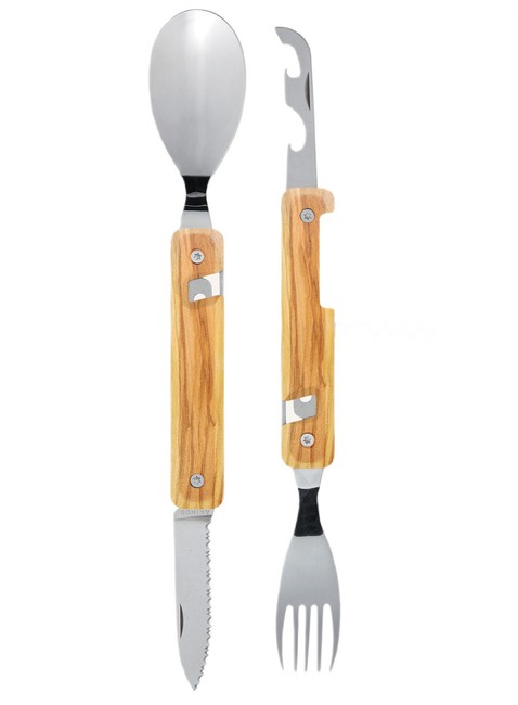 Sztućce Akinod Multifunction Cutlery 13H25 - olive wood