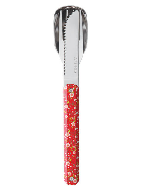 Sztućce magnetyczne Akinod Straight Cutlery 12H34 - helianthemum red