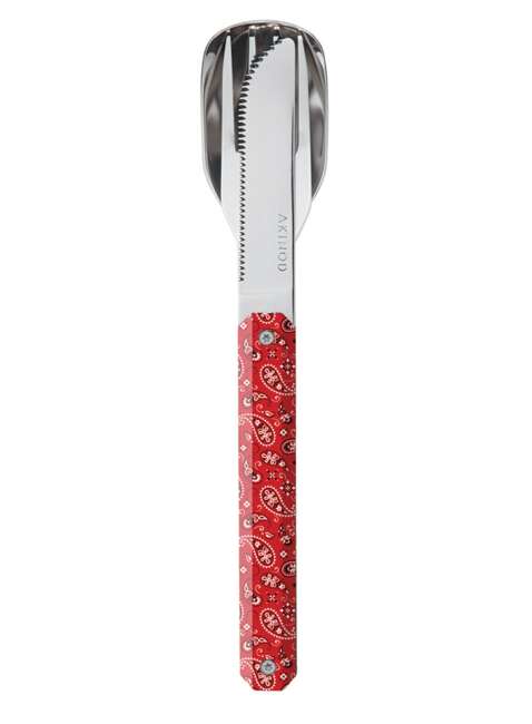 Sztućce magnetyczne Akinod Straight Cutlery 12H34 - red bandana