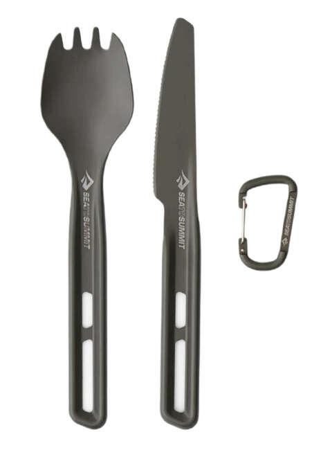 Sztućce turystyczne Sea to Summit Frontier UL Spork & Knife Set - aluminum