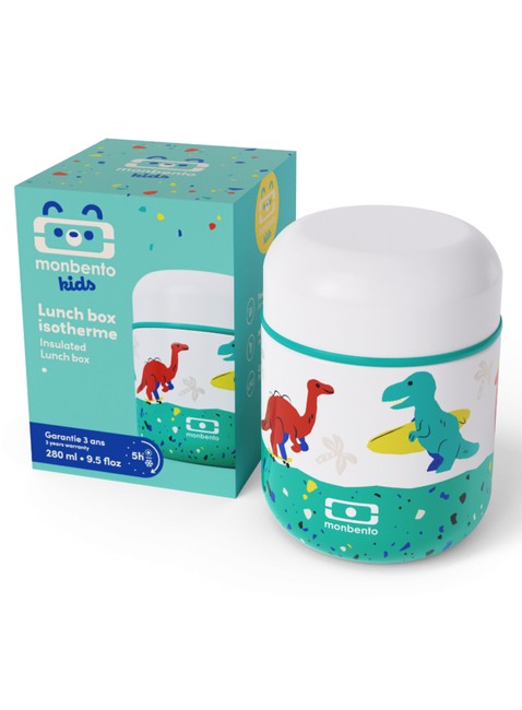 Termiczny lunchbox Monbento MB Capsule 280 ml - blue / dino