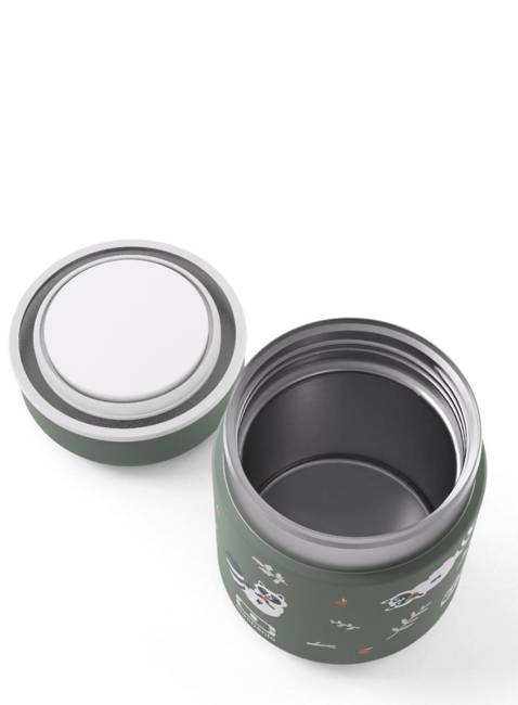 Termiczny lunchbox Monbento MB Capsule 280 ml - green / raccoon