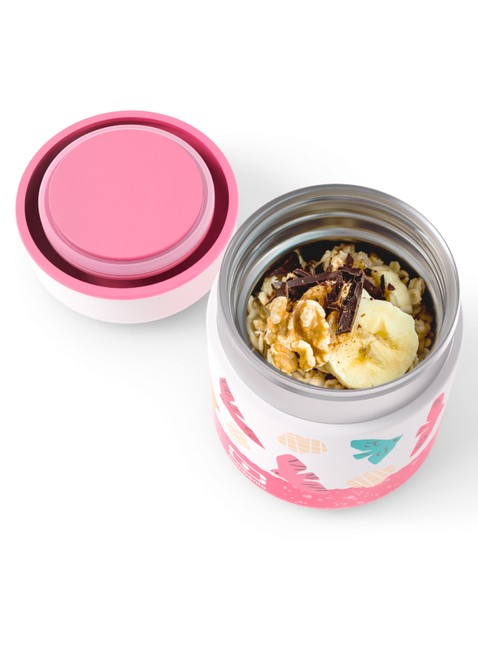 Termiczny lunchbox Monbento MB Capsule 280 ml - pink / birds