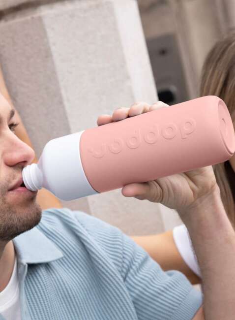 Termo-butelka na wodę Dopper Insulated 580 ml - pebble peach