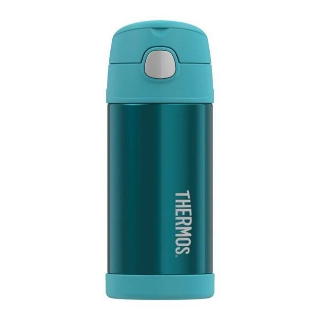 Termos dziecięcy na napoje ze słomką Thermos FUNtainer 355 ml  - turquoise