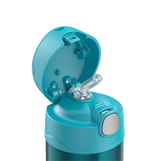 Termos dziecięcy na napoje ze słomką Thermos FUNtainer 355 ml  - turquoise