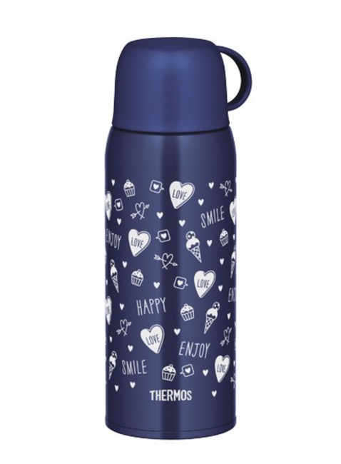 Termos dziecięcy z dwiema nakrętkami Thermos 2-Way Lid Bottle 0,8 l with Pouch - blue / pink