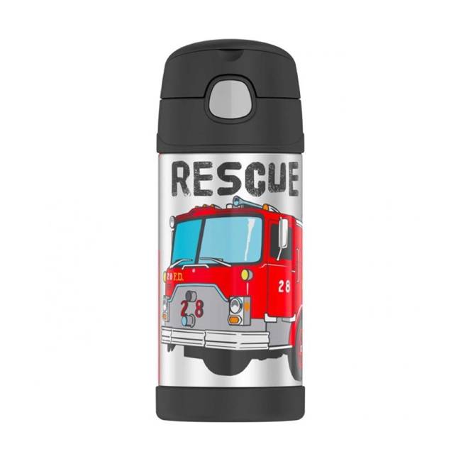 Termos dziecięcy ze słomką Thermos FUNtainer 355 ml - firetruck