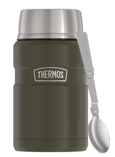 Termos na jedzenie z łyżką Thermos Stainless King™ 0,71 l  - army green