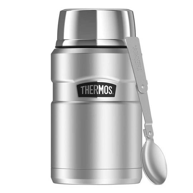 Termos na jedzenie z łyżką Thermos Stainless King™ 0,71 l - matte stainless steel