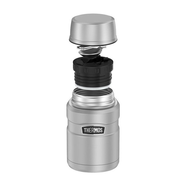 Termos na jedzenie z łyżką Thermos Stainless King™ 0,71 l - matte stainless steel