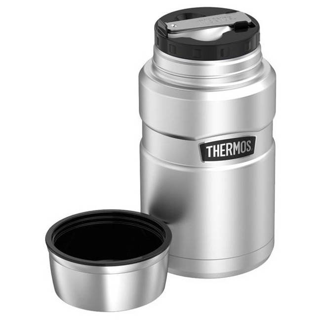 Termos na jedzenie z łyżką Thermos Stainless King™ 0,71 l - matte stainless steel