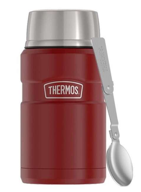 Termos na jedzenie z łyżką Thermos Stainless King™ 710 ml - rustic red