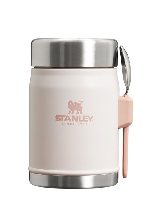 Termos na jedzenie ze sporkiem Stanley Legendary Classic 0,4 l - rose quartz