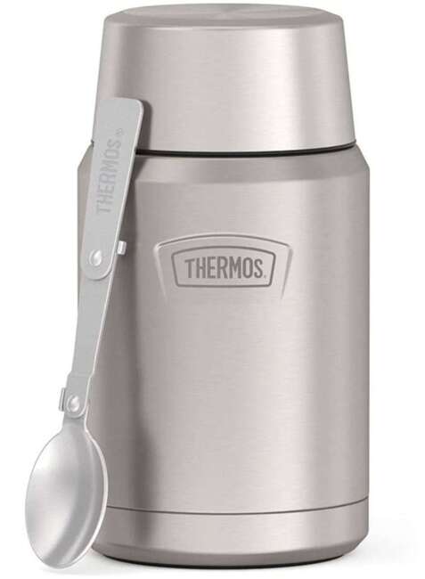 Termos obiadowy z łyżką Thermos Icon Food Jar 0,71 l - matte stainless steel