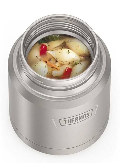 Termos obiadowy z łyżką Thermos Icon™ Food Jar 0,47 l - matte stainless steel