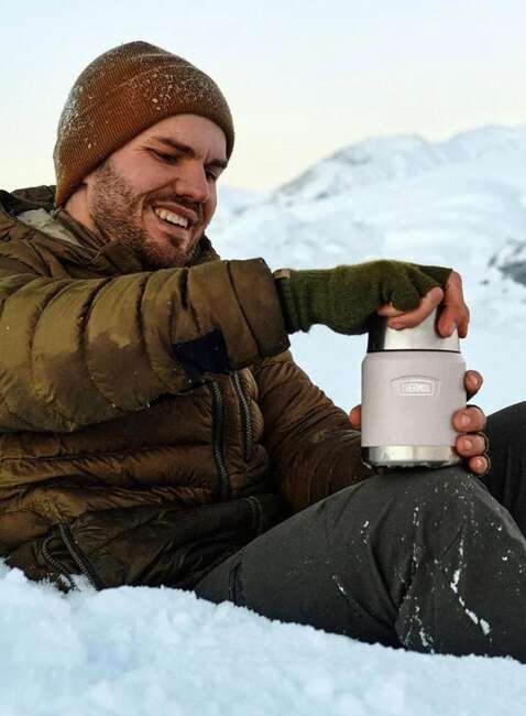 Termos obiadowy z łyżką Thermos Icon™ Food Jar 0,47 l - sandstone