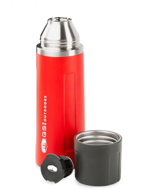 Termos podróżny GSI Outdoors Glacier Stainless Vacuum Bottle 1 l - red