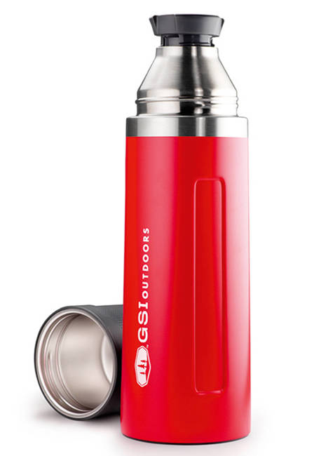 Termos podróżny GSI Outdoors Glacier Stainless Vacuum Bottle 1 l - red