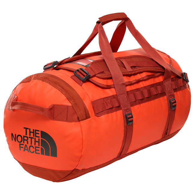 The North Face Base Camp Duffel M NE torba podróżna do samolotu acrylic orange/picante red  
