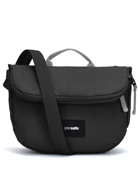 Torba antykradzieżowa z klapą Pacsafe GO Saddle Crossbody - jet black