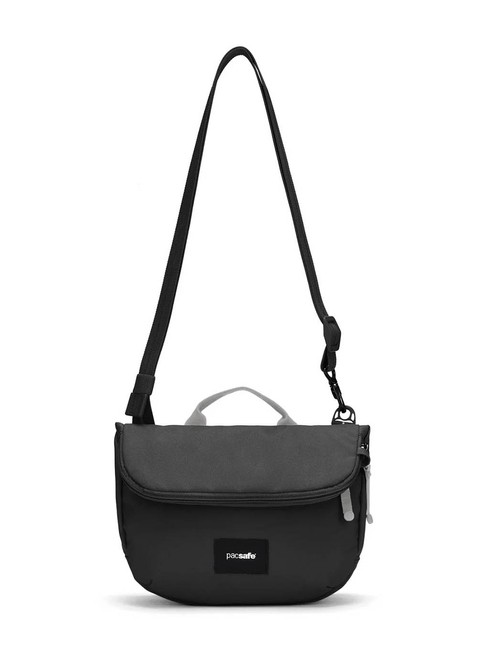 Torba antykradzieżowa z klapą Pacsafe GO Saddle Crossbody - jet black