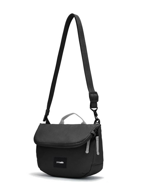 Torba antykradzieżowa z klapą Pacsafe GO Saddle Crossbody - jet black