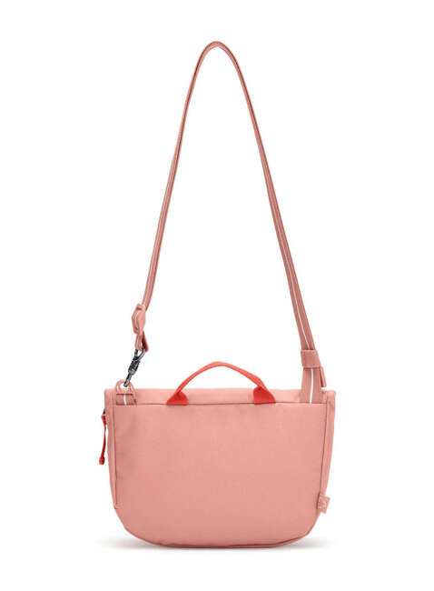 Torba antykradzieżowa z klapą Pacsafe GO Saddle Crossbody - rose