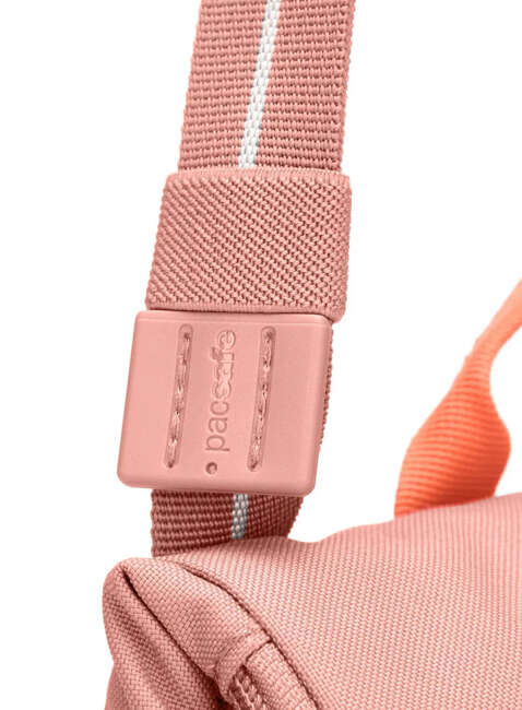 Torba antykradzieżowa z klapą Pacsafe GO Saddle Crossbody - rose