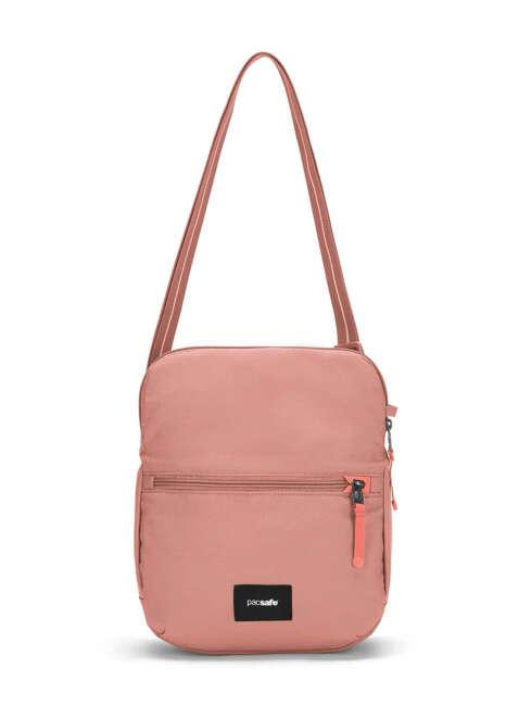 Torba antykradzieżowa z klapą Pacsafe GO Saddle Crossbody - rose