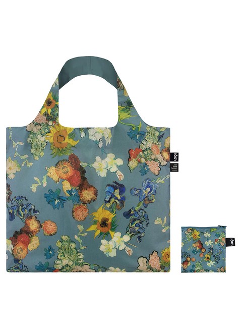 Torba eko siatka Loqi Vincent van Gogh - flower pattern / blue