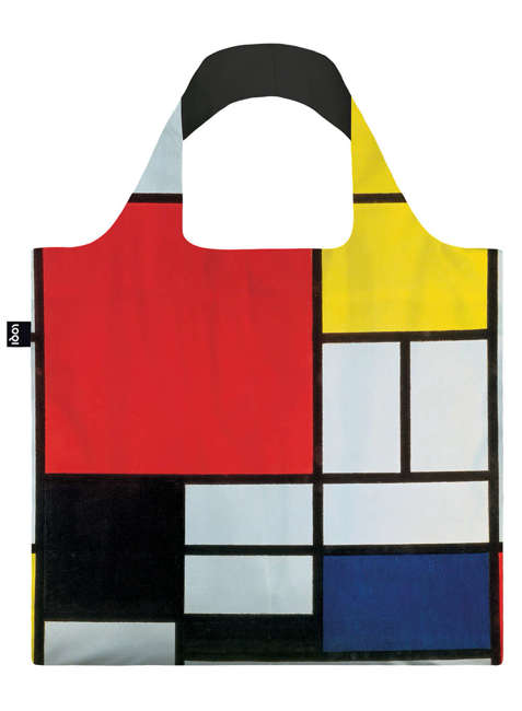 Torba miejska składana Loqi Piet Mondrian - composition