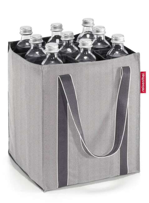 Torba na butelki z przegrodami Reisenthel Bottlebag - herringbone grey