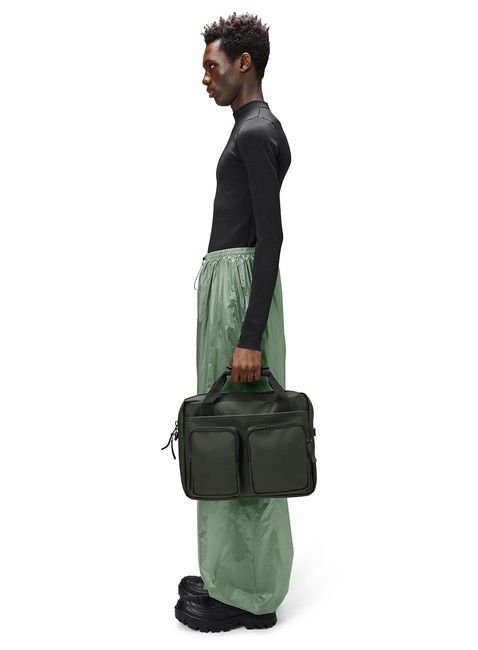 Torba na laptopa podręczna Rains Texel Tech Bag - green