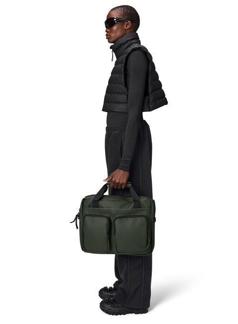 Torba na laptopa podręczna Rains Texel Tech Bag - green