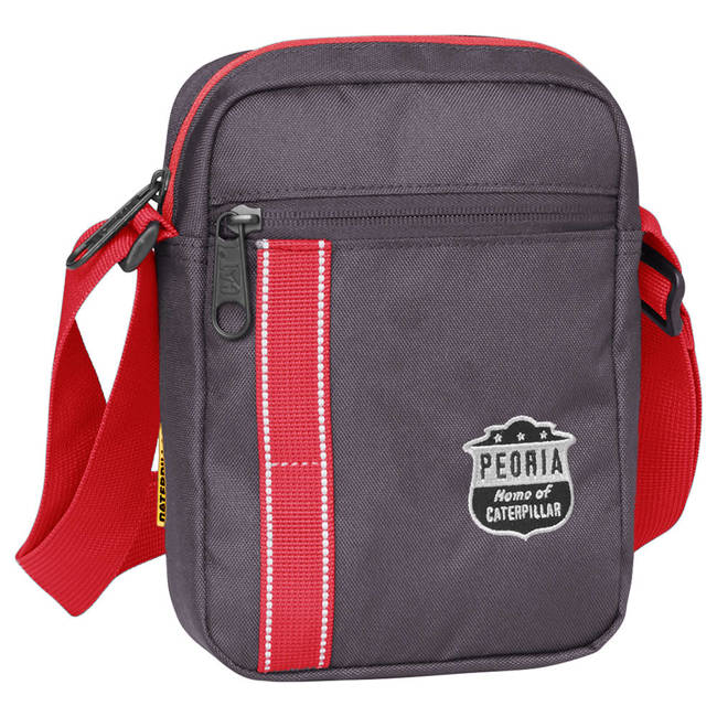 Torba na ramię Caterpillar Peoria City - anthracite / red