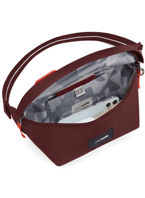 Torba nerka antykradzieżowa Pacsafe Go Anti-Theft Sling Pack - garnet red